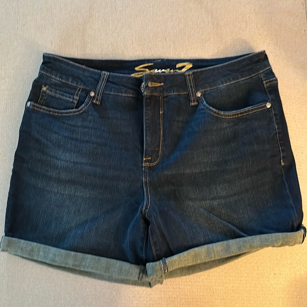 Dark Denim Shorts